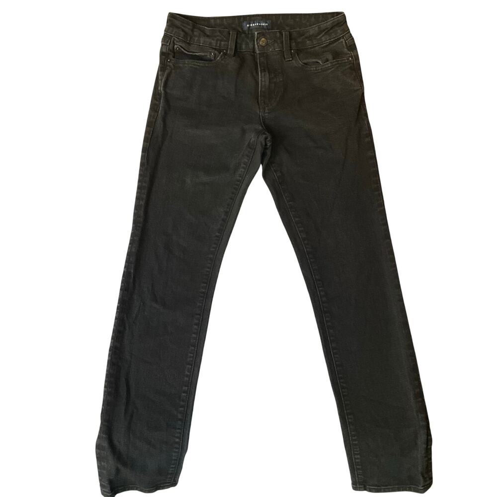 Aeropostale Men Skinny Jeans size 30 x 32 Black Mid Rise Stretch